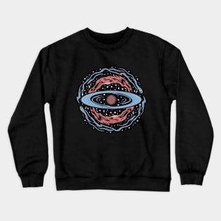 Black Hole Space Artwork Crewneck Sweatshirt